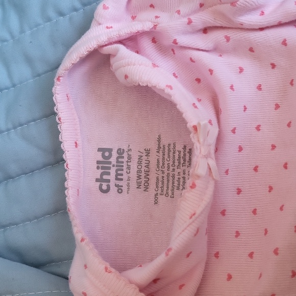 Sleep Sack Set of 2 Carters Pink Newborn child of mine - Picture 2 of 7